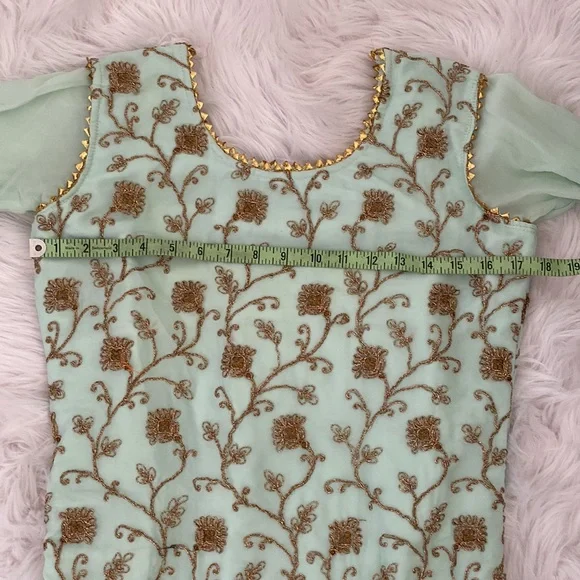 Mint Green Sharara - Picture 5 of 13